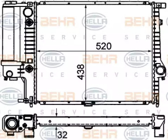 Теплообменник BEHR HELLA SERVICE 8MK 376 713-104