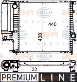 Теплообменник BEHR HELLA SERVICE 8MK 376 713-121