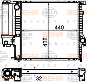 Теплообменник BEHR HELLA SERVICE 8MK 376 713-124