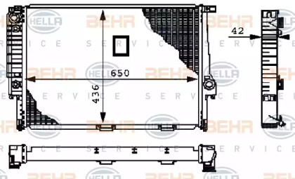 Теплообменник BEHR HELLA SERVICE 8MK 376 713-141