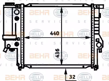 Теплообменник BEHR HELLA SERVICE 8MK 376 713-174