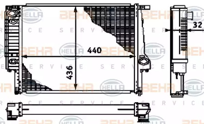 Теплообменник BEHR HELLA SERVICE 8MK 376 713-181