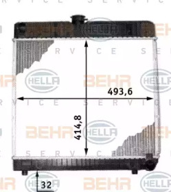 Теплообменник BEHR HELLA SERVICE 8MK 376 713-211