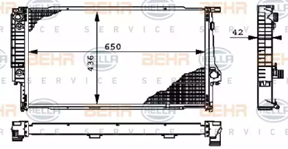 Теплообменник BEHR HELLA SERVICE 8MK 376 713-221