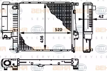 Теплообменник BEHR HELLA SERVICE 8MK 376 713-244