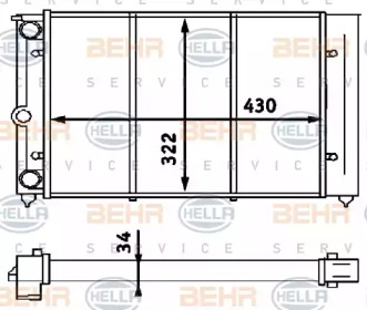 Теплообменник BEHR HELLA SERVICE 8MK 376 713-321