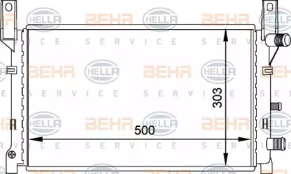 Теплообменник BEHR HELLA SERVICE 8MK 376 713-411