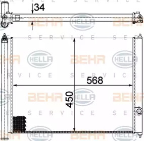 Теплообменник BEHR HELLA SERVICE 8MK 376 713-431