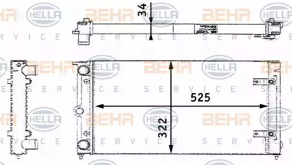 Теплообменник BEHR HELLA SERVICE 8MK 376 713-461