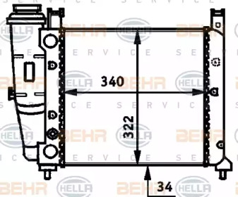 Теплообменник BEHR HELLA SERVICE 8MK 376 713-491