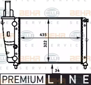 Теплообменник BEHR HELLA SERVICE 8MK 376 713-511