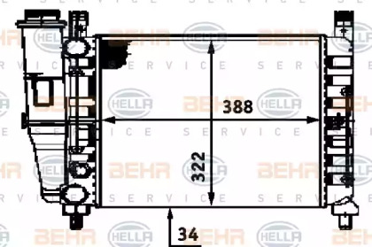 Теплообменник BEHR HELLA SERVICE 8MK 376 713-521