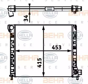 Теплообменник BEHR HELLA SERVICE 8MK 376 713-701