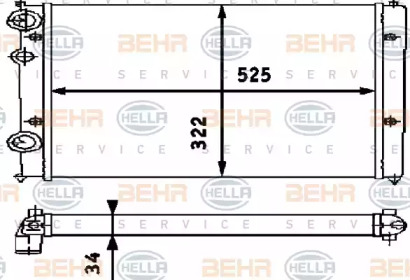 Теплообменник BEHR HELLA SERVICE 8MK 376 713-751