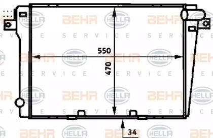 Теплообменник BEHR HELLA SERVICE 8MK 376 714-021