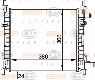 Теплообменник BEHR HELLA SERVICE 8MK 376 714-251