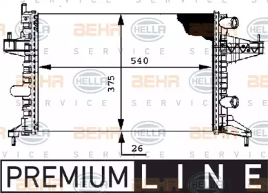 Теплообменник BEHR HELLA SERVICE 8MK 376 714-341