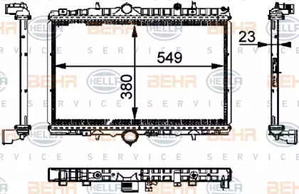 Теплообменник BEHR HELLA SERVICE 8MK 376 714-394