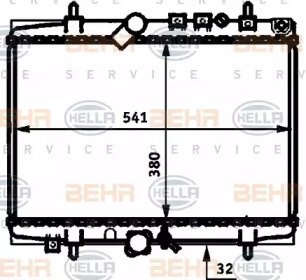 Теплообменник BEHR HELLA SERVICE 8MK 376 714-421