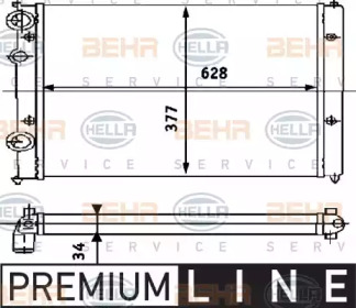 Теплообменник BEHR HELLA SERVICE 8MK 376 714-441