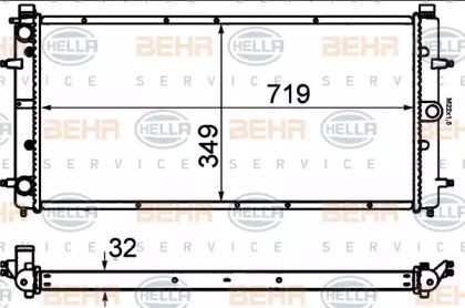 Теплообменник BEHR HELLA SERVICE 8MK 376 714-481