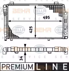 Теплообменник BEHR HELLA SERVICE 8MK 376 714-551