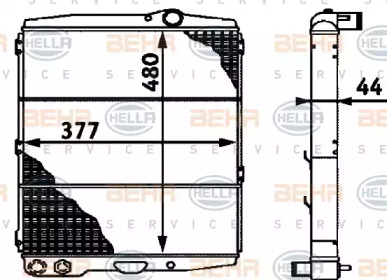 Теплообменник BEHR HELLA SERVICE 8MK 376 714-721