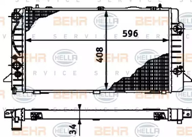 Теплообменник BEHR HELLA SERVICE 8MK 376 714-761