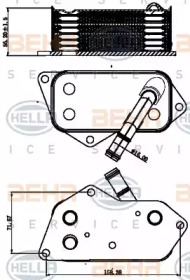 Теплообменник BEHR HELLA SERVICE 8MO 376 714-801