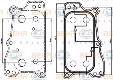 Теплообменник BEHR HELLA SERVICE 8MO 376 714-811