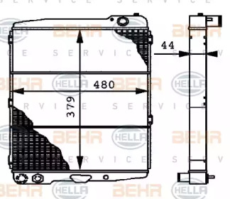 Теплообменник BEHR HELLA SERVICE 8MK 376 715-031