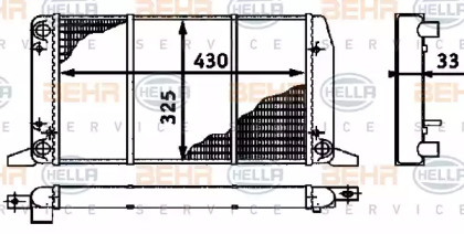 Теплообменник BEHR HELLA SERVICE 8MK 376 715-071