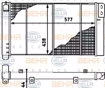 Теплообменник BEHR HELLA SERVICE 8MK 376 715-111