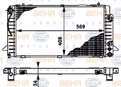 Теплообменник BEHR HELLA SERVICE 8MK 376 715-161