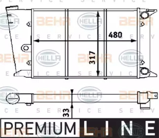 Теплообменник BEHR HELLA SERVICE 8MK 376 715-221