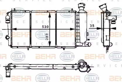 Теплообменник BEHR HELLA SERVICE 8MK 376 715-371