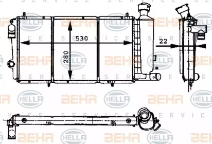 Теплообменник BEHR HELLA SERVICE 8MK 376 715-411