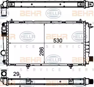 Теплообменник BEHR HELLA SERVICE 8MK 376 715-441