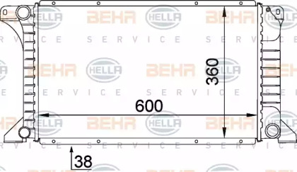 Теплообменник BEHR HELLA SERVICE 8MK 376 715-471