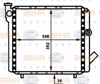 Теплообменник BEHR HELLA SERVICE 8MK 376 715-491