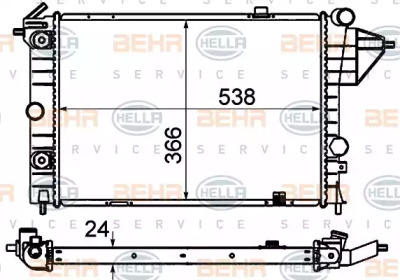 Теплообменник BEHR HELLA SERVICE 8MK 376 715-731