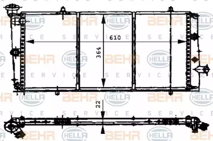 Теплообменник BEHR HELLA SERVICE 8MK 376 716-001