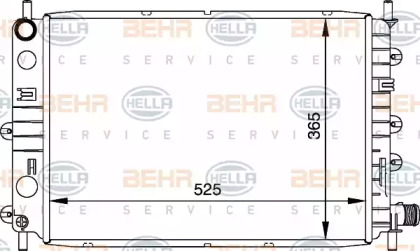 Теплообменник BEHR HELLA SERVICE 8MK 376 716-041