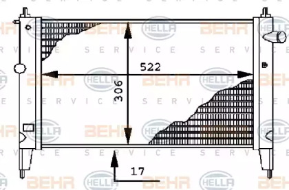 Теплообменник BEHR HELLA SERVICE 8MK 376 716-071