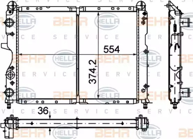 Теплообменник BEHR HELLA SERVICE 8MK 376 716-151