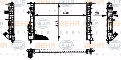 Теплообменник BEHR HELLA SERVICE 8MK 376 716-164