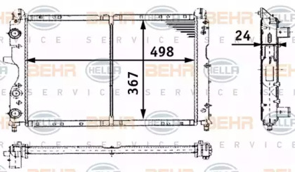 Теплообменник BEHR HELLA SERVICE 8MK 376 716-171