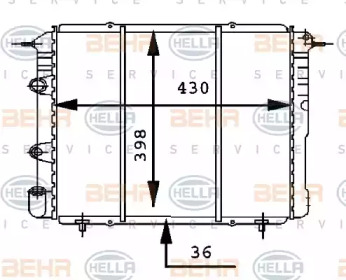 Теплообменник BEHR HELLA SERVICE 8MK 376 716-181