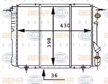 Теплообменник BEHR HELLA SERVICE 8MK 376 716-191