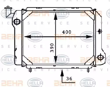 Теплообменник BEHR HELLA SERVICE 8MK 376 716-201